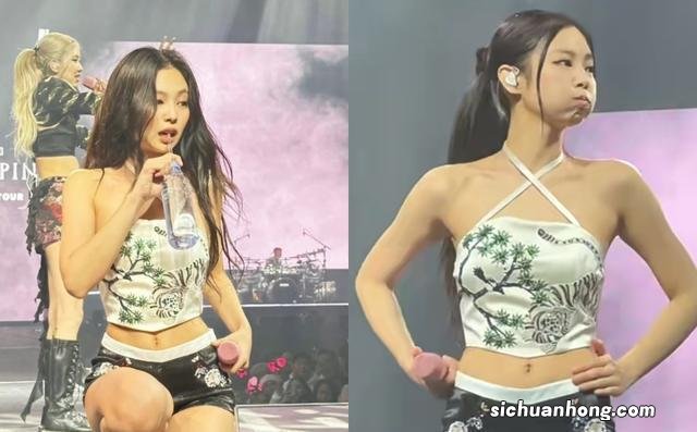 BLACKPINK巡演彩蛋！Jennie嘟嘟嘴喝水反差萌太大，包子脸太犯规