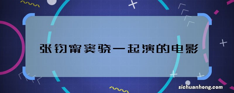 张钧甯窦骁一起演的电影 张钧甯窦骁合作过什么电影