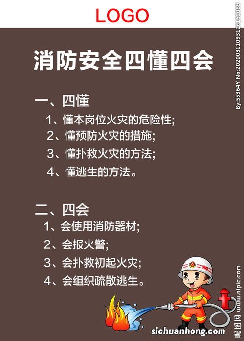 消防四懂四会口诀