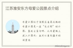 江苏淮安东方母爱公园景点介绍