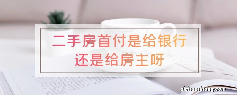 二手房首付是给银行还是给房主呀