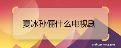 夏冰孙俪什么电视剧 孙俪演夏冰是什么电视剧