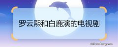 罗云熙和白鹿演的电视剧 罗云熙和白鹿演的电视剧是什么