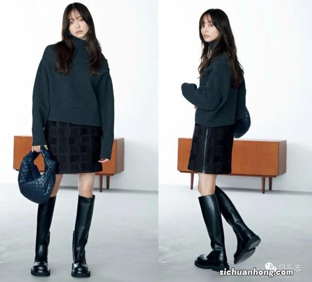 穿长筒靴必须要知道,保持平衡美的4个技巧