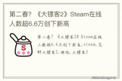 第二春？《大镖客2》Steam在线人数超6.6万创下新高