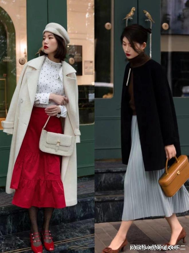 大衣+阔腿裤，大衣+裙子，教你用这两个公式承包“初冬”时尚