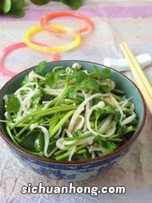 香菜拌金针菇怎么办