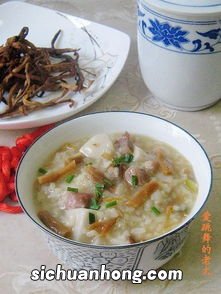 咸肉粥肉什么时候放