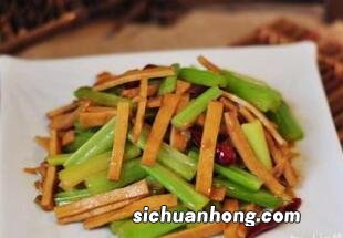 西芹豆腐干怎么凉拌
