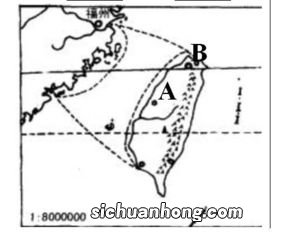 台湾岛的地理位置