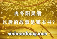 冉冬阳吴缅以后的故事是哪本书? 冉冬阳和吴缅的中学时代是哪一本书