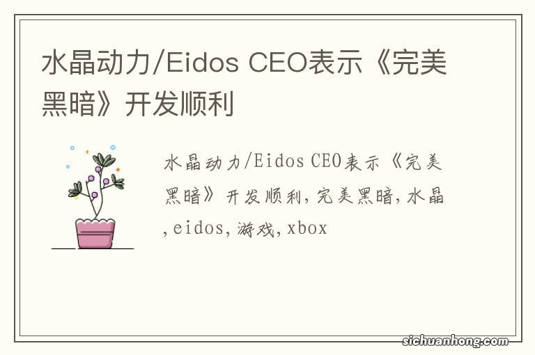 水晶动力/Eidos CEO表示《完美黑暗》开发顺利