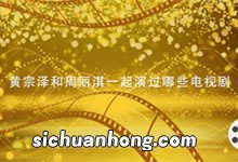 黄宗泽和周丽淇一起演过哪些电视剧 黄宗泽和周丽淇演的电视剧