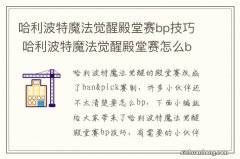 哈利波特魔法觉醒殿堂赛bp技巧 哈利波特魔法觉醒殿堂赛怎么bp