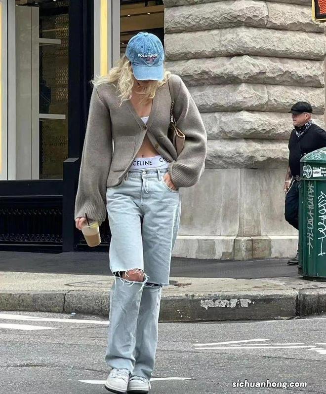 时髦软糯针织衫,降温天“随便穿穿”