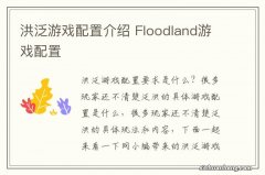 洪泛游戏配置介绍 Floodland游戏配置