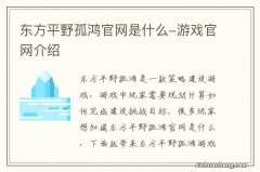 东方平野孤鸿官网是什么-游戏官网介绍