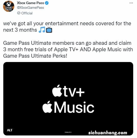 XGPU用户现可领取Apple Music及TV会员 时长三个月