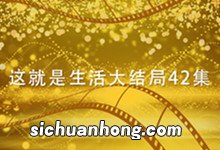 这就是生活大结局42集 这就是生活大结局剧情介绍