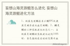 妄想山海灵游鲲怎么进化 妄想山海灵游鲲进化方法