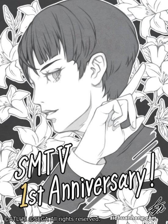 《真女神转生5》发售一周年 土居政之绘制贺图