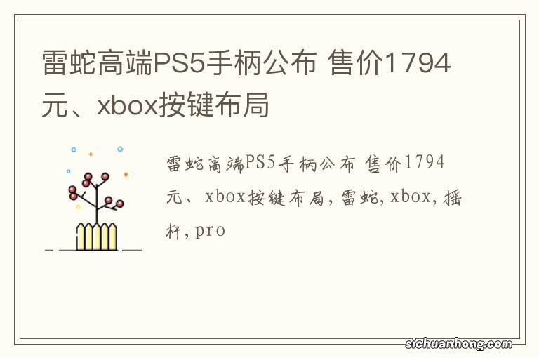 雷蛇高端PS5手柄公布 售价1794元、xbox按键布局