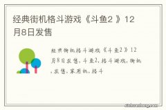 经典街机格斗游戏《斗鱼2 》12月8日发售