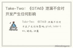 Take-Two：《GTA6》泄漏不会对开发产生任何影响