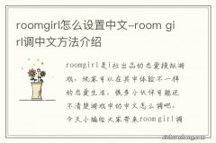 roomgirl怎么设置中文-room girl调中文方法介绍