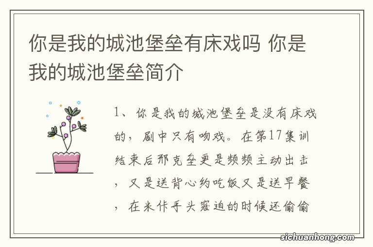 你是我的城池堡垒有床戏吗 你是我的城池堡垒简介