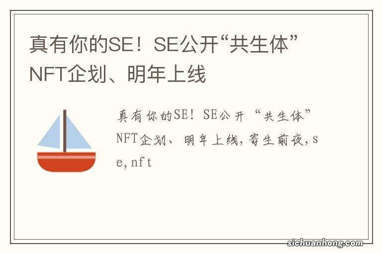 真有你的SE！SE公开“共生体”NFT企划、明年上线