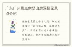 广东广州景点余荫山房深柳堂景点介绍