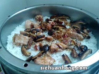 香菇滑鸡蒸多久