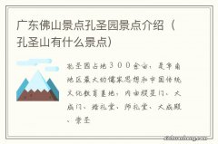 孔圣山有什么景点 广东佛山景点孔圣园景点介绍