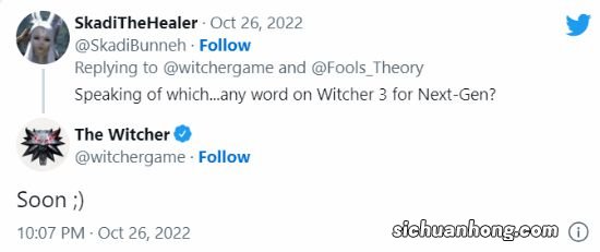 《巫师3》次世代版即将推出 CDPR表示:快了快了