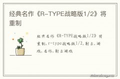 经典名作《R-TYPE战略版1/2》将重制