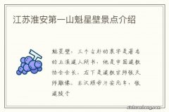 江苏淮安第一山魁星壁景点介绍