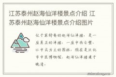 江苏泰州赵海仙洋楼景点介绍 江苏泰州赵海仙洋楼景点介绍图片