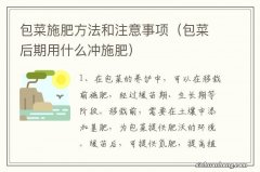 包菜后期用什么冲施肥 包菜施肥方法和注意事项