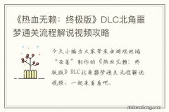 《热血无赖：终极版》DLC北角噩梦通关流程解说视频攻略