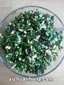 鸡蛋九菜木耳馅饺子馅怎么做