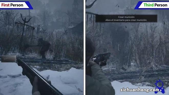 《生化危机8》第一与第三人称模式对比 夫人更可怕