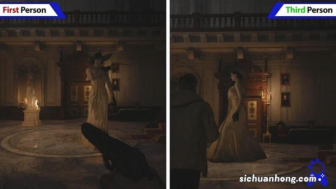 《生化危机8》第一与第三人称模式对比 夫人更可怕