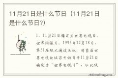 11月21日是什么节日? 11月21日是什么节日