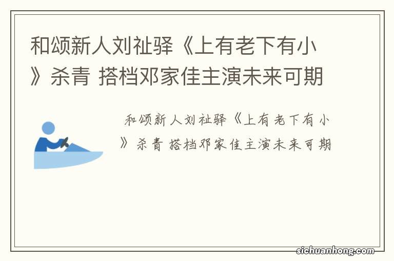 和颂新人刘祉驿《上有老下有小》杀青 搭档邓家佳主演未来可期