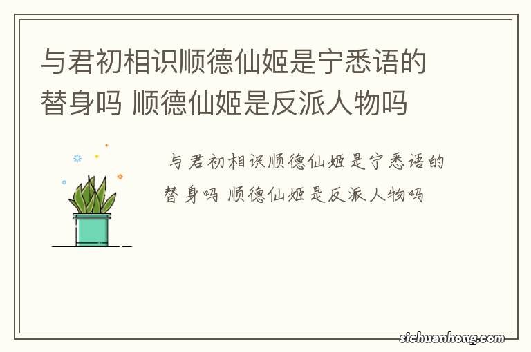 与君初相识顺德仙姬是宁悉语的替身吗 顺德仙姬是反派人物吗