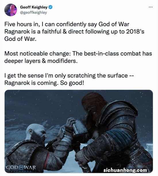 TGA主持人盛赞《战神诸神黄昏》:忠实而坦率的续作