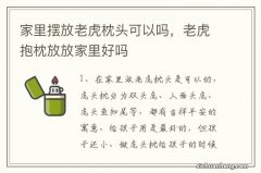 家里摆放老虎枕头可以吗，老虎抱枕放放家里好吗