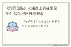 《猎罪图鉴》沈翊身上的往事是什么 沈翊经历过哪些事