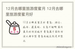 12月去哪里旅游度蜜月 12月去哪里旅游度蜜月好